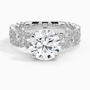  Round Cut Fancy Engagement Ring, Wedding Ring for Women, White Gold Ring, Gift Ring