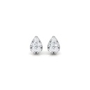 Round Cut Diamond Pear Shape Stud Earrings For Women