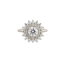 Round Cut Diamond Double Halo Engagement Ring for Women
