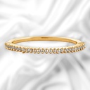 Round Cut Diamond Half Eternity Wedding Band For Women