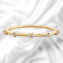 Round Cut Diamond Half Eternity Wedding Band For Women