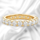 Round Cut Diamond Eternity Wedding Band For Women