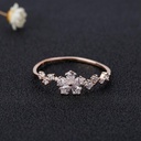 Pear Cut Diamond Cluster Style Birthday Gift Ring for Women