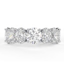  Round Cut Diamond 7 Stone Eternity Wedding Band For Women