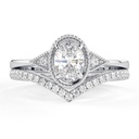 Oval Cut  Engagement Ring Set Wedding Ring Set Diamond Bridal Ring Set Anniversary Ring Promise Ring Gift for Her Ring for Women