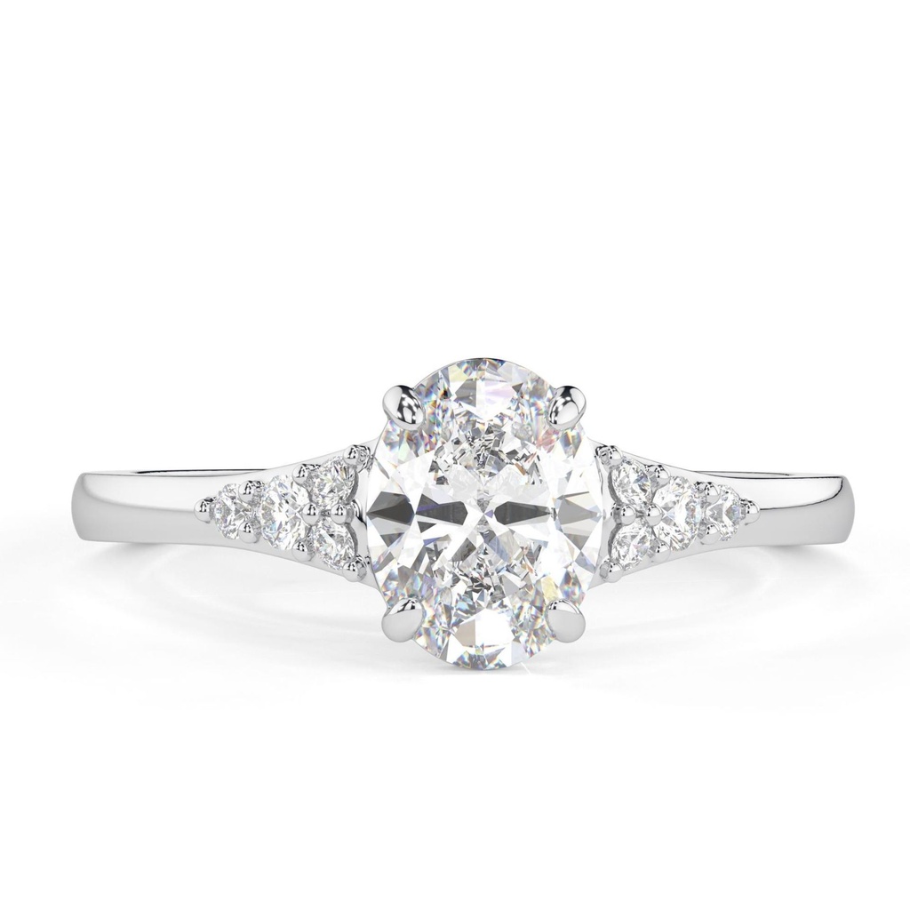 Oval Diamond Engagement Ring for Her
