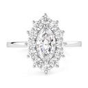  Diamond Engagement Ring, Lab Grown Diamond, Promise Ring for Her, Pave Set Wedding Ring, Fine Jewelry,