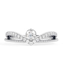 Round Cut Diamond Unique Style Anniversary Ring for Women
