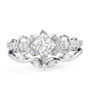 Princess cut Diamond Unique Bridal Set Ring for Women