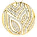 Round Cut Diamond Unique Pendant For Women