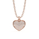 Round Cut Diamond Heart Shape Pendant For Women