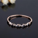 Round And Baguette Cut Diamond Half Eternity Wedding Band For Women
