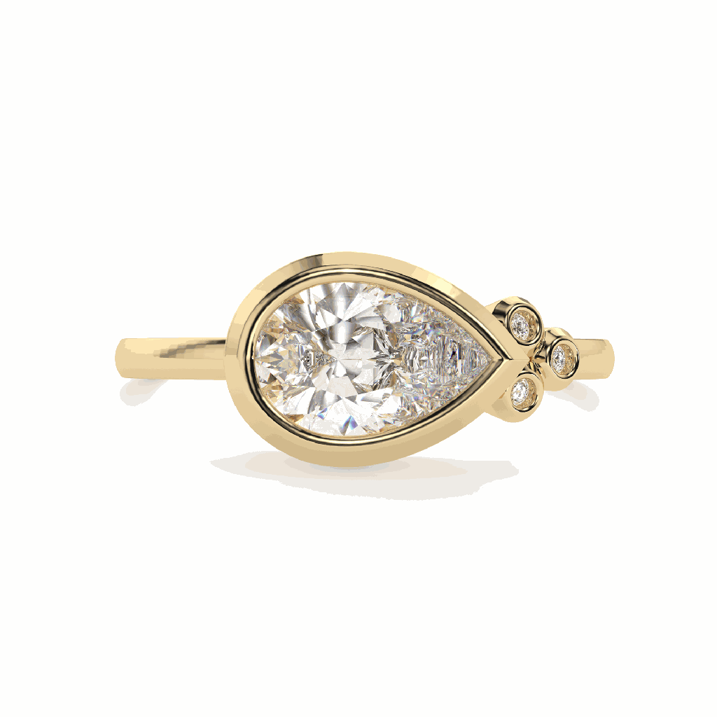 1.50CT Pear Diamond Engagement Ring For Women