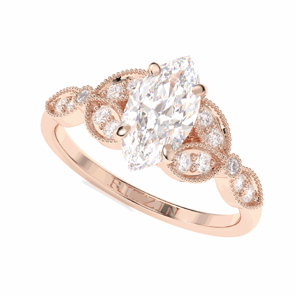 2.00CT Marquise Diamond Fancy Engagement Ring for Women