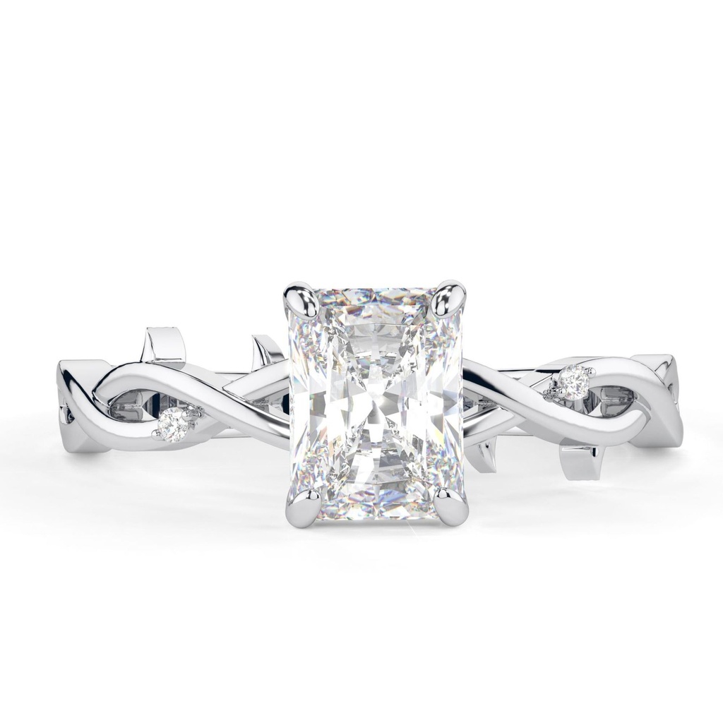 1.50CT Radiant Cut Diamond Twisted Anniversary Ring for Women