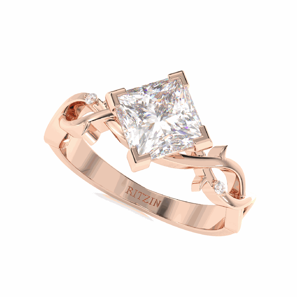 1.50 CT Princess Diamond Engagement Ring for Women