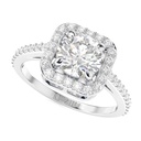  1.50CT Round Cut Halo Diamond Engagement Ring For Women
