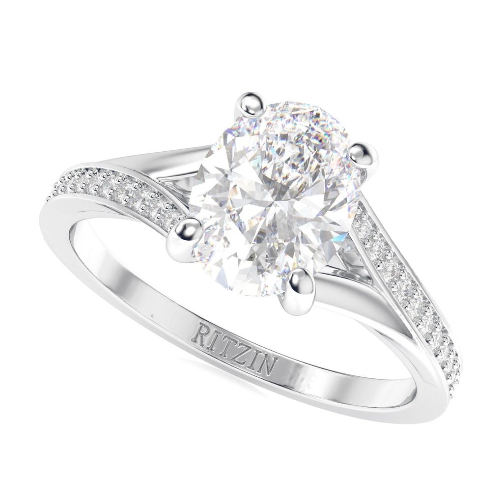 1.00CT Oval Cut Diamond Anniversary Ring For Women