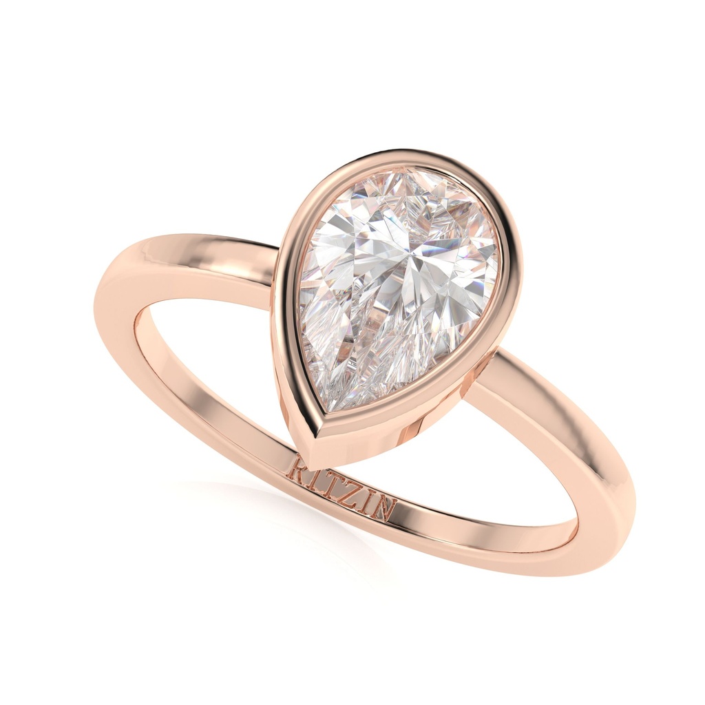 2.00CTPear Cut Diamond Solitaire Engagement Ring for Women