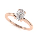 Oval Cut Diamond Hidden Halo Engagement Ring for Women