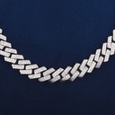 16 inch 10 mm cuban diamond chain for Men vvs clarity