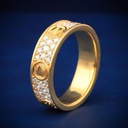Round Cut Diamond Hip hop Eternity Wedding Band For Men Hip hop Ring