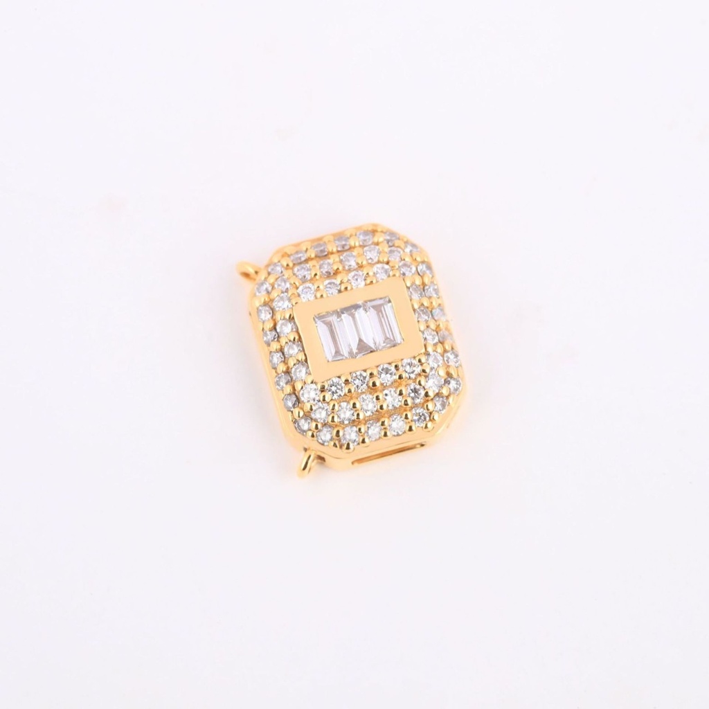 Charm customized fully by gurukrupa gems owned the game with this stylish diamond charm