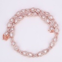 22 inch 12 mm infinity style hip hop round and pear cut diamond chain for unisex