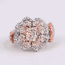 Fully Iced Out Hip Hop Diamond Ring For Party Wear Luxury Looking Lab Diamond Ring 14KT Gold Two Tone Color Ring