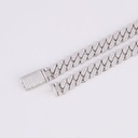18 inch 10 mm minimalist designer cuban chain made in 14 kt gold with moissanite diamonds vvs clarity