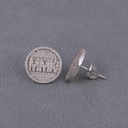 Custom unique daily wear earring for womens crafted in 14 kt white gold with labgrown diamonds