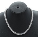 A Stunning Display of Modern Luxury exudes exquisite elegance with 14 kt gold diamond tennis chain for women