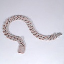 18 inch 22 mm iced out cuban chains crafted in vvs clarity d color passed diamond tester