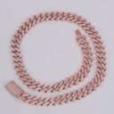 22 inch 18 mm classic hip hop diamond cuban chain with vvs clarity for unisex