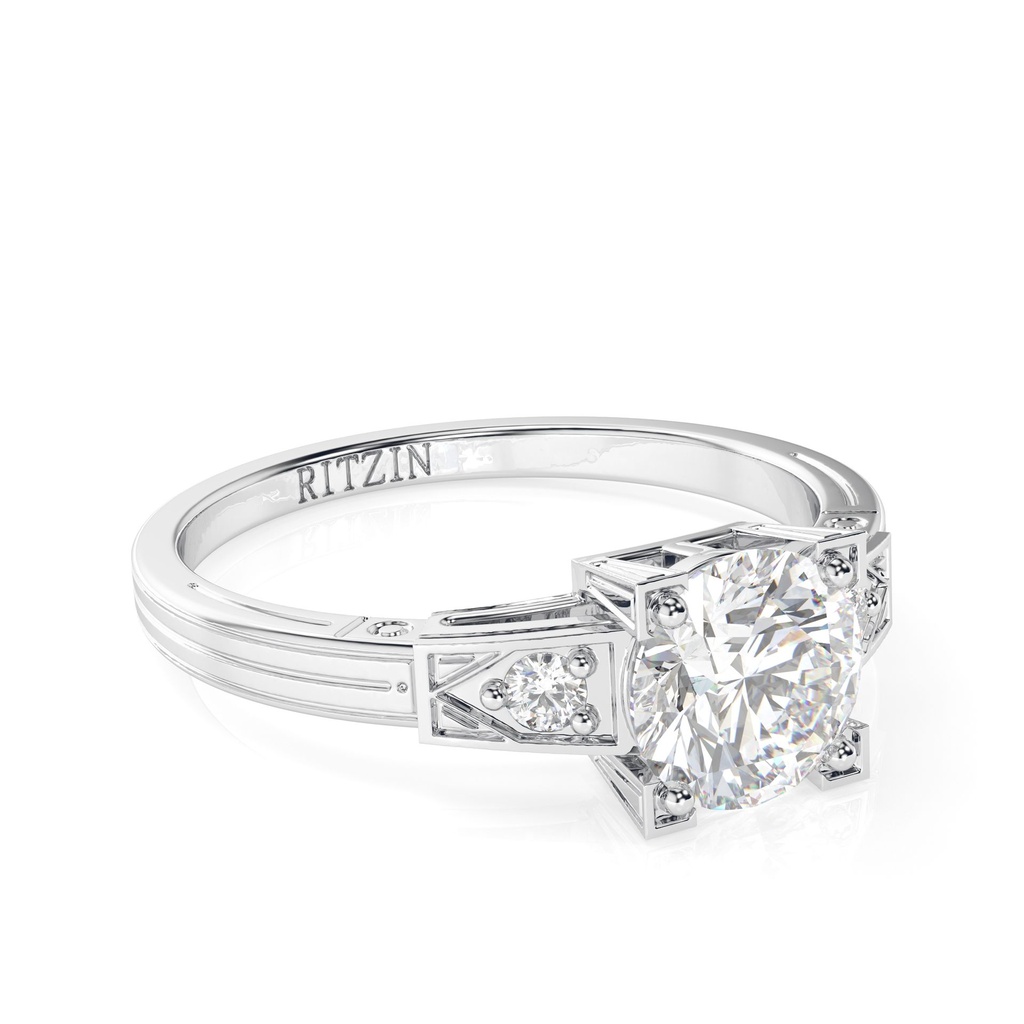 1.50ct Round Cut Diamond 3 Stone Engagement Ring for Women