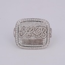 Stunning fine jewelry custom hip hop ring crafted in 14kt white gold with labgrown diamonds