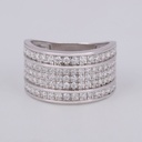 Men women hip hop lab diamond 14kt diamond ring with vvs clarity elegant on its peak
