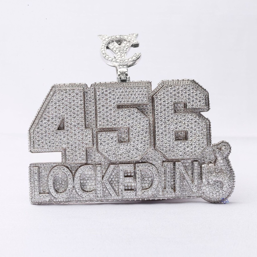 Elevate your style with a personalized lab-grown diamond pendant set in a 14kt white gold frame tailored to reflect your unique elegance
