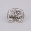 Hip hop ring for classy look fully customized made in 14 kt gold moissnaite diamonds