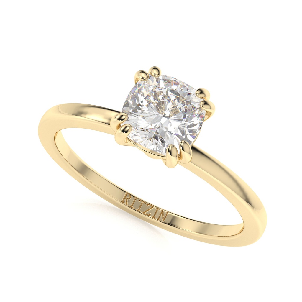 3.00ct Cushion Cut Diamond Solitaire Engagement Ring for Women