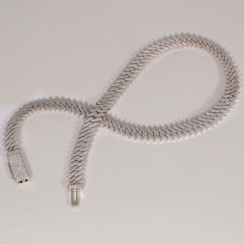 20 inch 14 mm crafted luxury hip-hop diamond chain vvs clarity