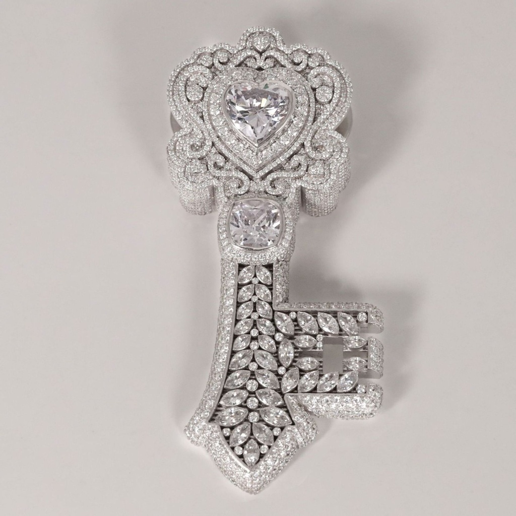 Unique Diamond Pendant Collection in 14 kt lab grown diamonds intricated with Cushion pear round and heart shape daimonds