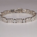 Chic 14kt lab grown diamond Hip Hop bracelet for men and women IGI Certified with VVS clarity