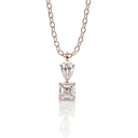 Asscher And Pear Cut Unique Style Charm Pendant Necklace For Women