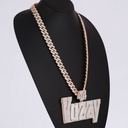 Hip Hop Diamond Chain Pendant 14KT Gold With Diamond Chain Pendant VVS Clarity Diamond Jewelry Name Plate Diamond Chain Pendant