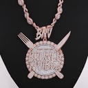 Unique Fully Iced Lab Diamond Chain With Pendant 2 Different Diamond Chain Pendant Custom Made Diamond Jewelry