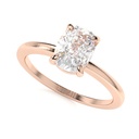 Elonagted Cushion Cut Diamond Solitaire Engagement Ring for Women