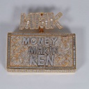 Luxurious jewelry in 14 KT lab grown diamond pendant for men with vvs clarity diamonds