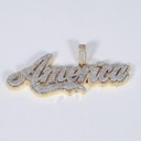 Magnificent mens hip hop diamond pendant fashioned in 14 kt yellow gold for men or women