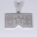 Shine Like a Star with 14 kt white gold lab grown diamond pendant for men with vvs clarity